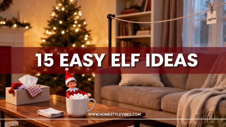 15 Easy Elf On The Shelf Ideas For Busy Moms