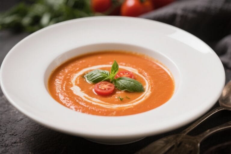 Creamy Tomato Basil Soup (No Cream) – Cozy, Comforting, and Dairy-Free