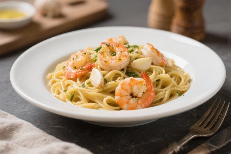 Garlic Butter Shrimp Pasta (20 Minutes) – Fast, Flavorful, and Weeknight-Friendly