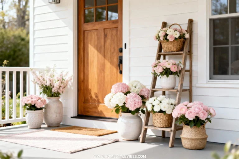 Spring Porch Decor Ideas: 5 Easy Ways to Refresh Your Front Porch with Flowers and Cozy Touches