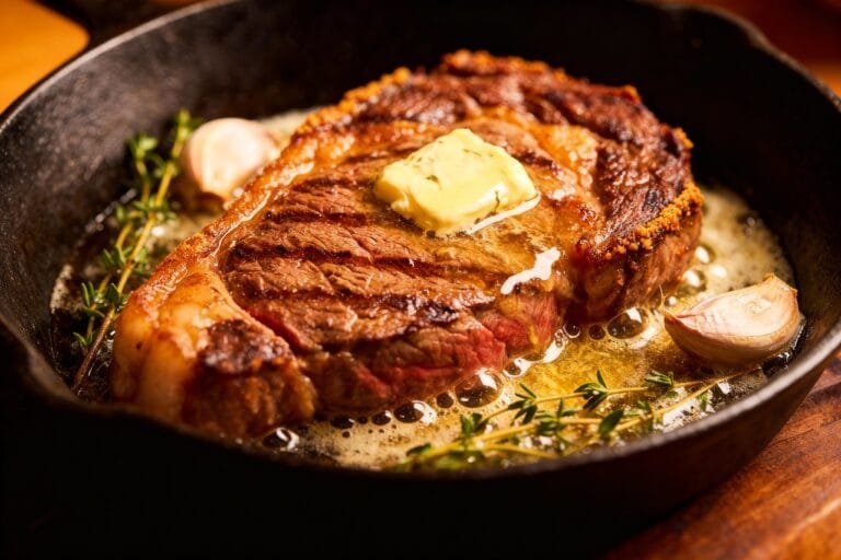 How to Cook Steak on the Stove: Easy Pan-Seared Steak with Garlic Butter and Crispy Edges