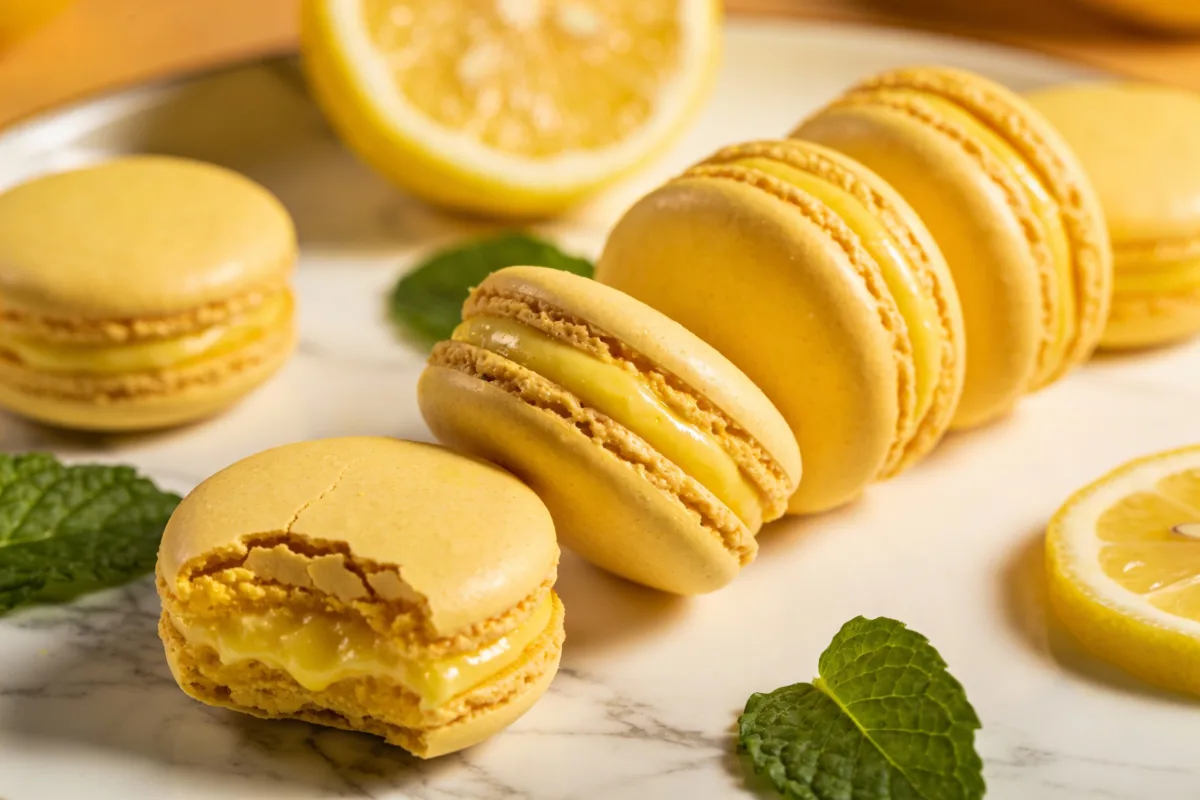Lemon Macarons: Easy Zesty French Cookie Recipe with Bright Lemon Buttercream Filling