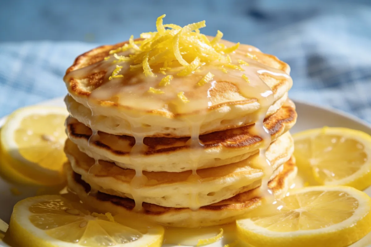 Lemon Pancakes: Fluffy, Zesty Breakfast Recipe with Fresh Lemon Zest and Simple Glaze