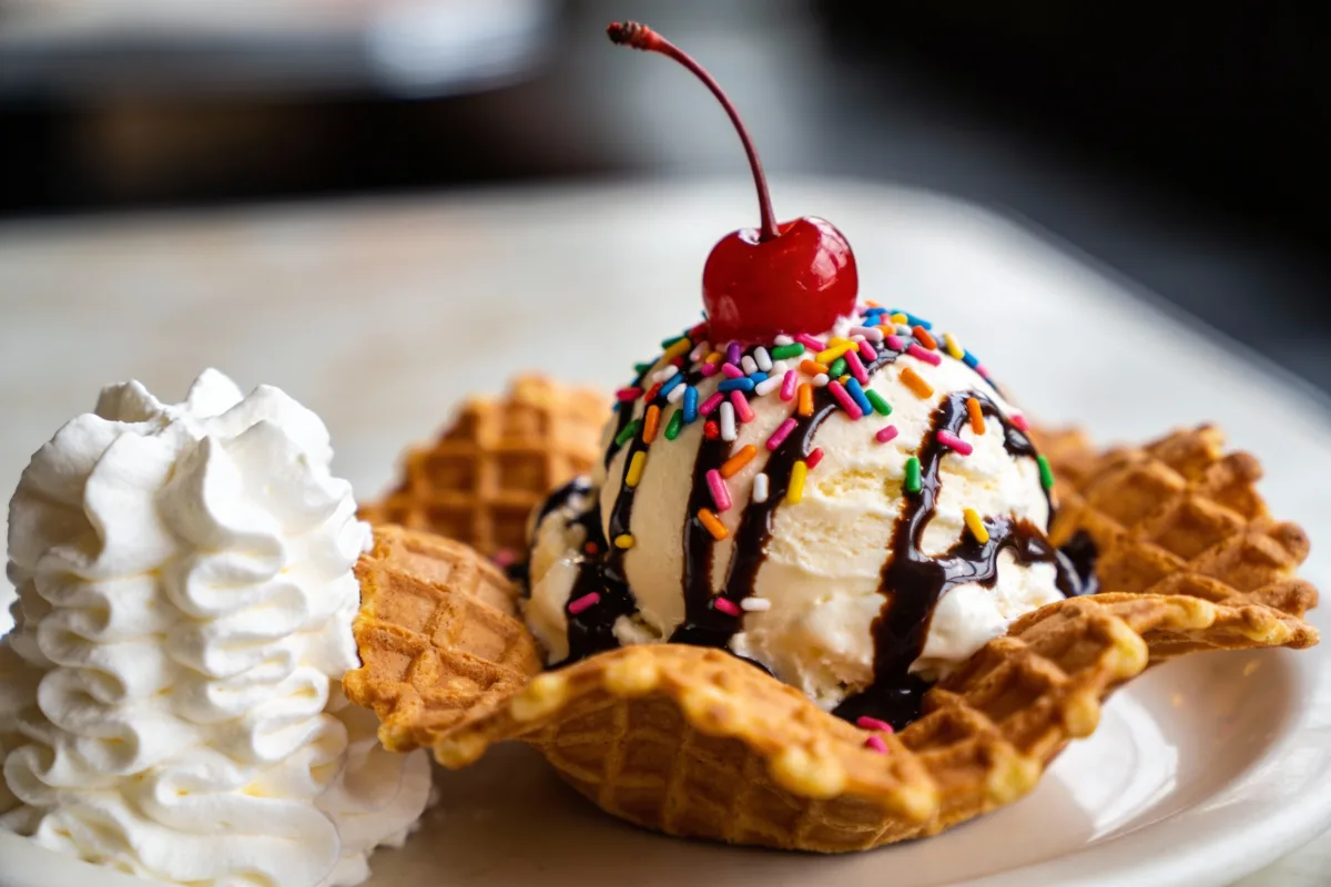 Ice Cream Waffle Sundaes: Easy Fun Dessert with Crispy Waffles and Creamy Ice Cream