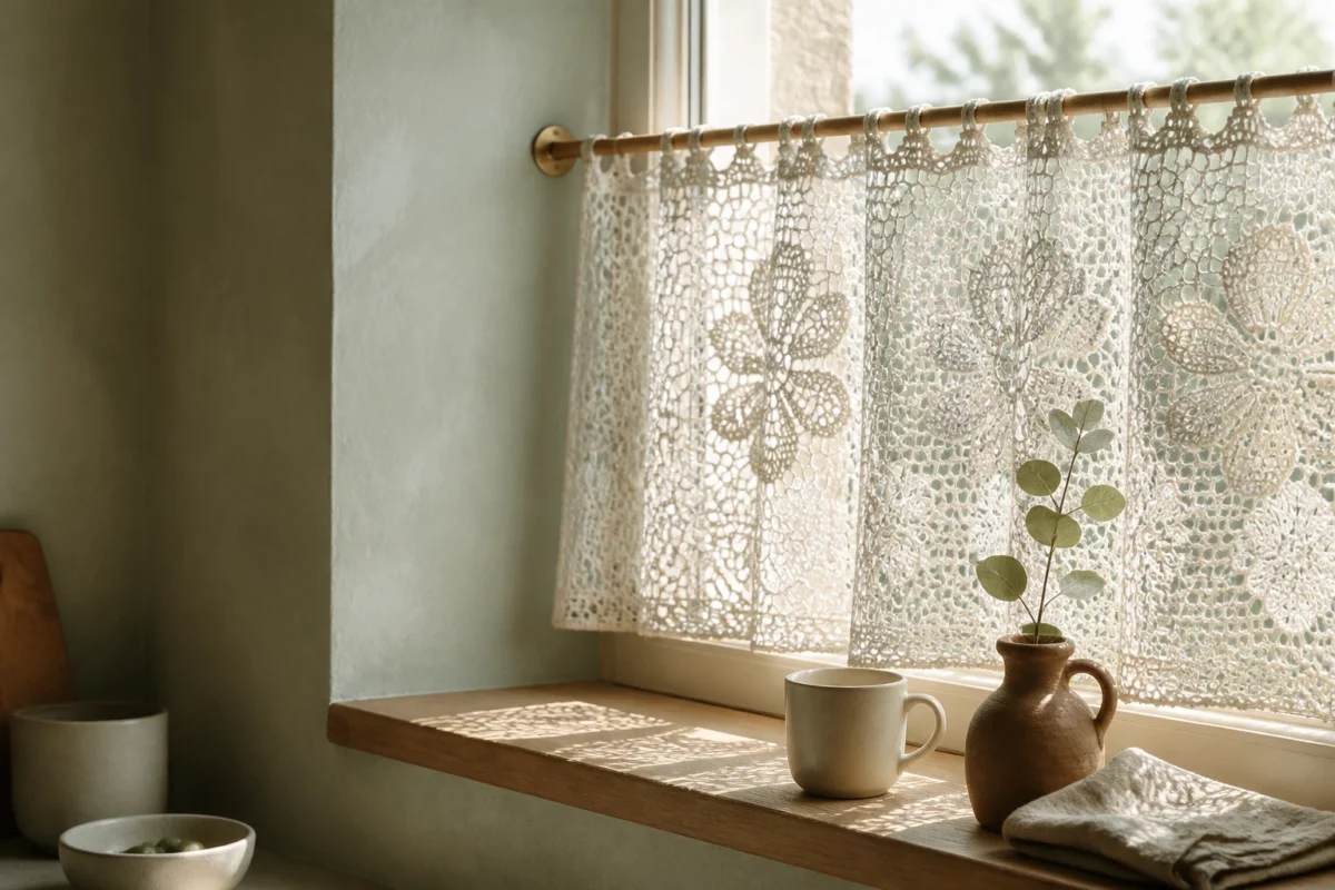 6 Crochet Flower Curtain Ideas For A Dreamy Cottagecore Window