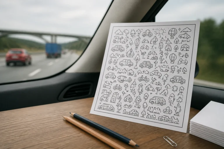 4 Free Printable Road Trip Activity Sheets for Kids (12-Sheet Free Bundle Inside)