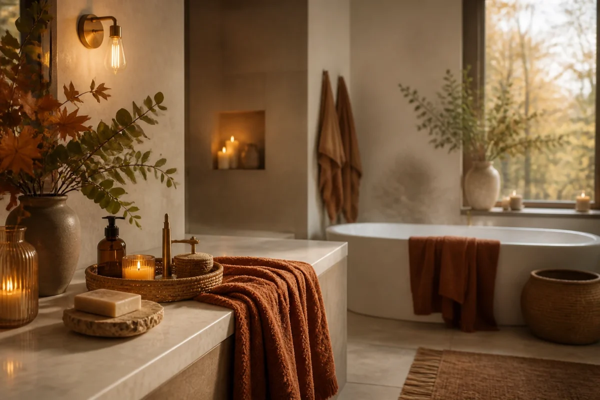 6 Fall Bathroom Decor Ideas That Turn Your Space Into A Cozy Retreat