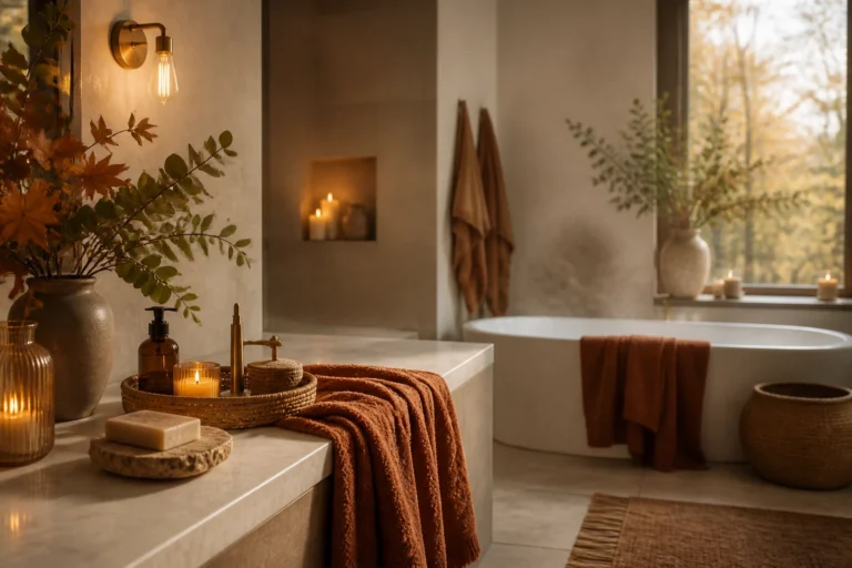 6 Fall Bathroom Decor Ideas That Turn Your Space Into A Cozy Retreat