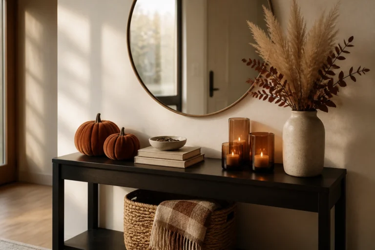 6 Fall Entryway Table Decor Ideas For A Stylish First Impression