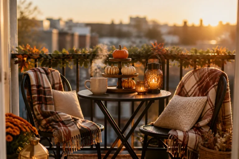 5 Small Balcony Fall Decorating Ideas (Even A Tiny Space Can Feel Like Autumn)