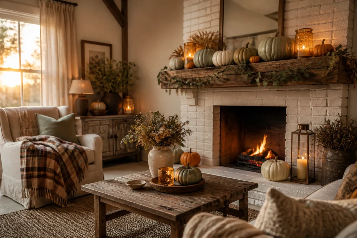 6 Farmhouse Fall Decor Ideas For A Warm And Rustic Autumn Home