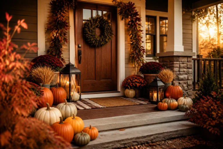 6 Fall Porch Decorating Ideas For Front Doors That Wow From The Street