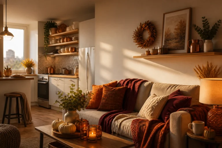 7 Fall Apartment Decor Ideas For Small Rental Kitchens And Living Rooms