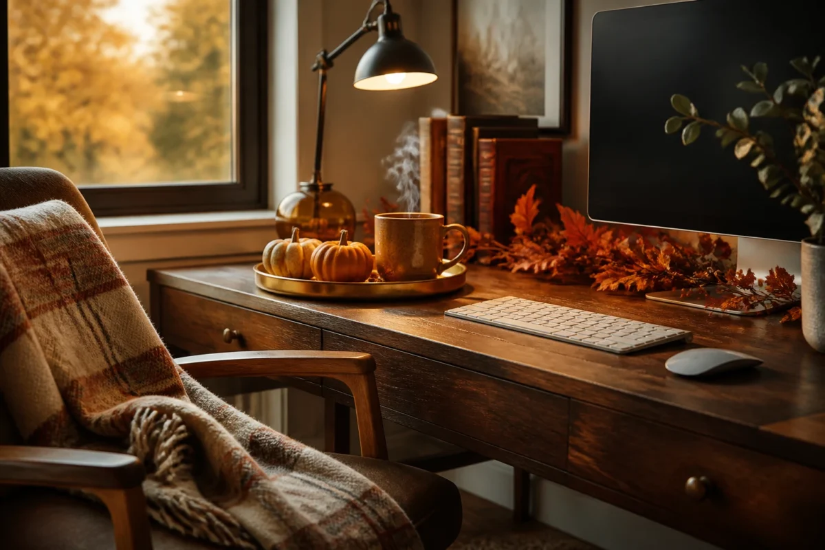 5 Fall Home Office Decor Ideas That Make Working From Home Feel Cozy