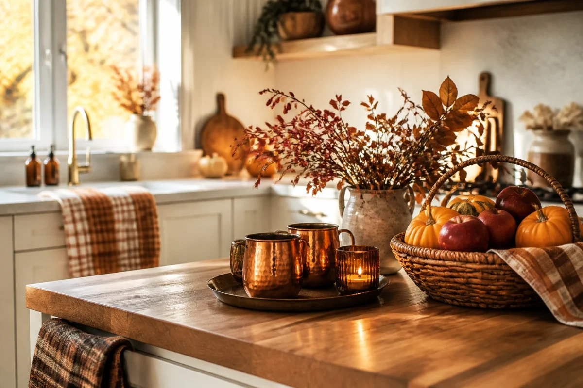6 Fall Kitchen Island And Counter Styling Ideas That Stay Practical