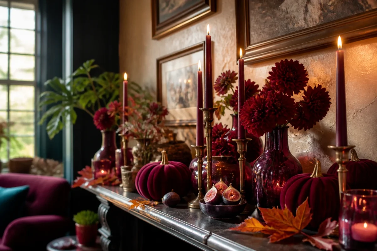 5 Burgundy And Jewel Tone Fall Decor Ideas For Deep Rich Color