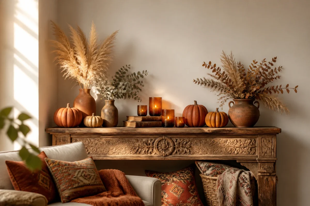 6 Boho Fall Decor Ideas With Warm Textures And Earthy Colors