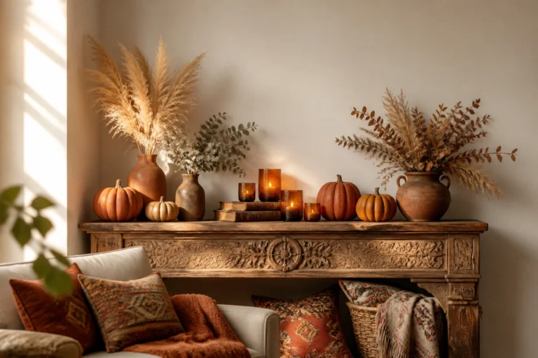 6 Boho Fall Decor Ideas With Warm Textures And Earthy Colors
