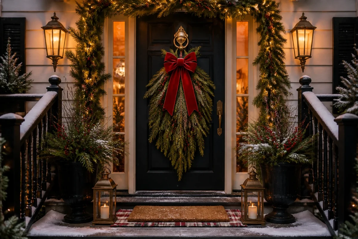6 Christmas Front Door Decor Ideas Beyond the Basic Wreath